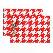 Three Inch Red and White Houndstooth