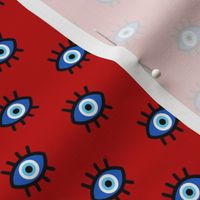 Evil Eye on Red - Small Scale