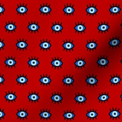 Evil Eye on Red - Small Scale