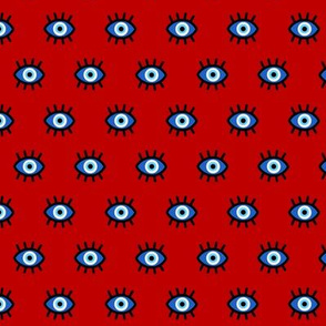 Evil Eye on Red - Small Scale