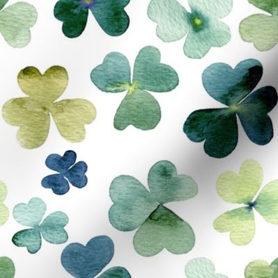 Shamrock Watercolor Garden