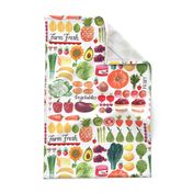 Farm Fresh Tea Towel