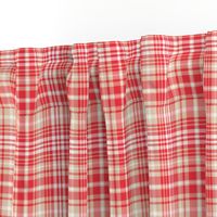 Christmas Plaid - Red and Tan Tartan