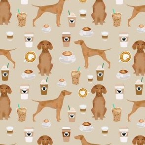 Vizsla coffee cafe dog fabric pet dog breeds vizslas tan