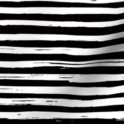 Inky Lines - Black - Reverse Pattern