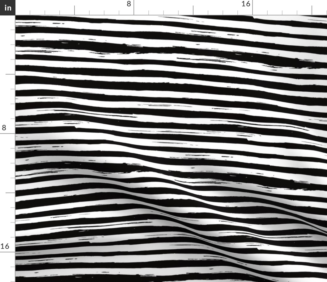 Inky Lines - Black - Reverse Pattern