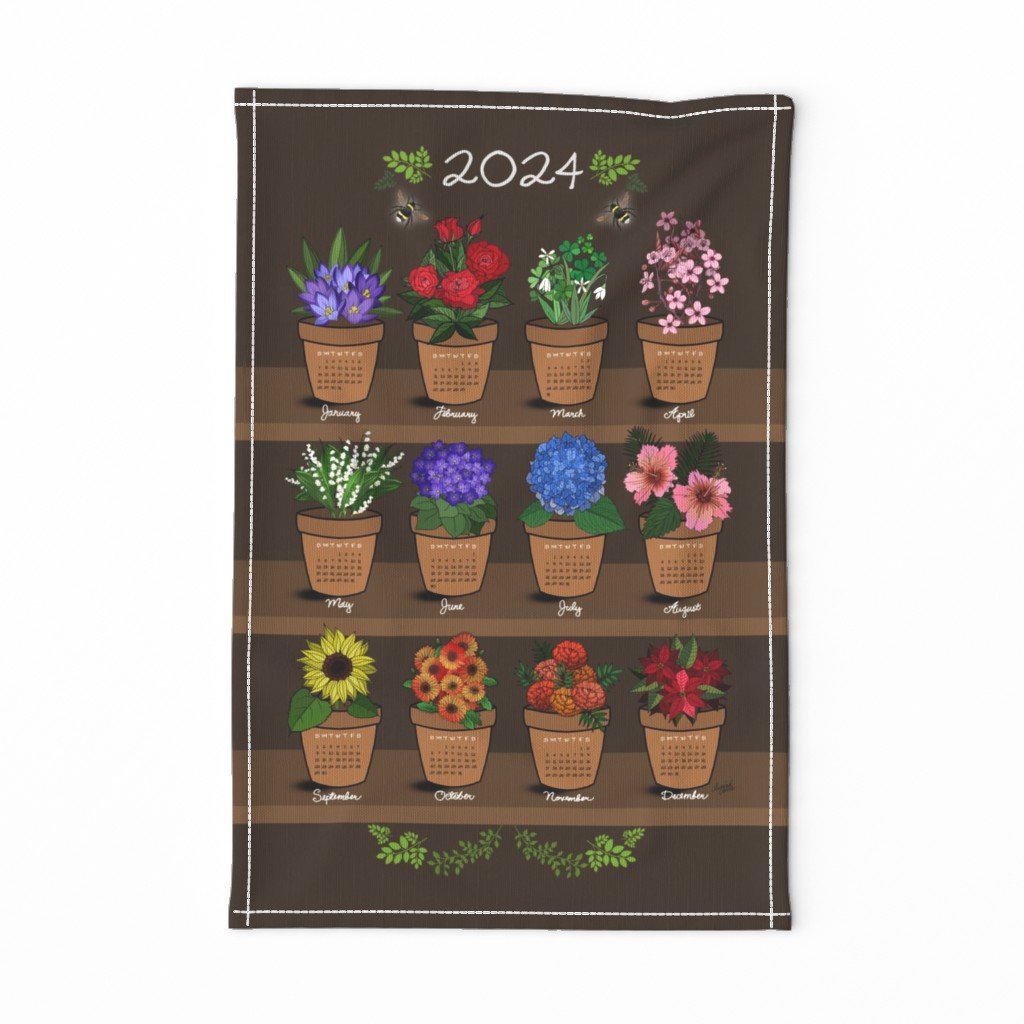 A Year of Flowers 2024 Calendar 