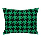 Three Inch Shamrock Green and Black Houndstooth