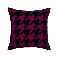 Three Inch Tyrian Purple and Black Houndstooth