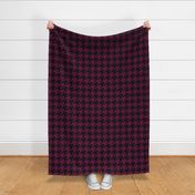 Three Inch Tyrian Purple and Black Houndstooth