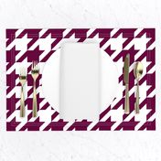 Three Inch Tyrian Purple and White Houndstooth