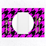 Three Inch Pink and Black Houndstooth