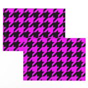 Three Inch Pink and Black Houndstooth