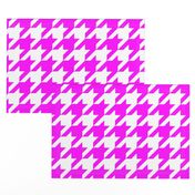 Three Inch Pink and White Houndstooth