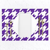 Three Inch Purple and White Houndstooth