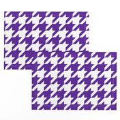 Three Inch Purple and White Houndstooth