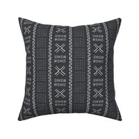 Mudcloth-Inspired Tribal Print 2 Black 