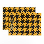 Three Inch Yellow Gold and Black Houndstooth