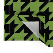 Three Inch Greenery Green and Black Houndstooth