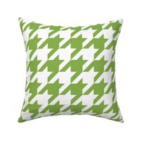 Three Inch Greenery Green and White Houndstooth