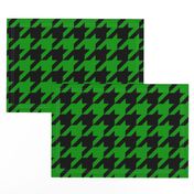 Three Inch Christmas Green and Black Houndstooth
