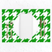 Three Inch Christmas Green and White Hondstooth