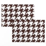 Three Inch Brown and White Houndstooth