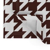 Three Inch Brown and White Houndstooth