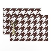 Three Inch Brown and White Houndstooth