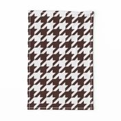 Three Inch Brown and White Houndstooth