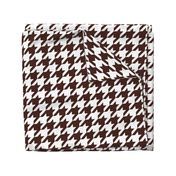 Three Inch Brown and White Houndstooth