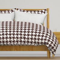 Three Inch Brown and White Houndstooth