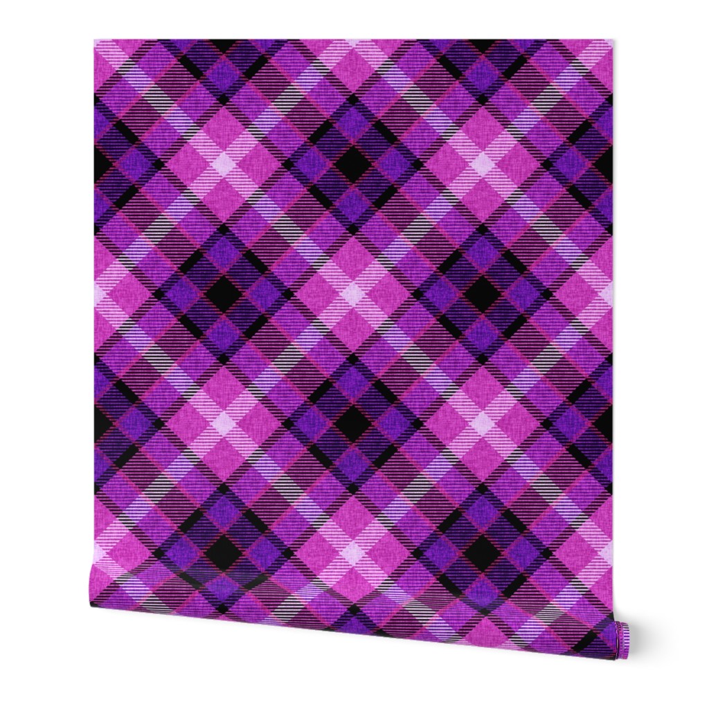 Custom Violet Magenta and Blue Plaid