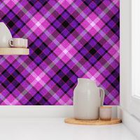 Custom Violet Magenta and Blue Plaid