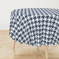 Three Inch Blue Jeans Blue and White Houndstooth
