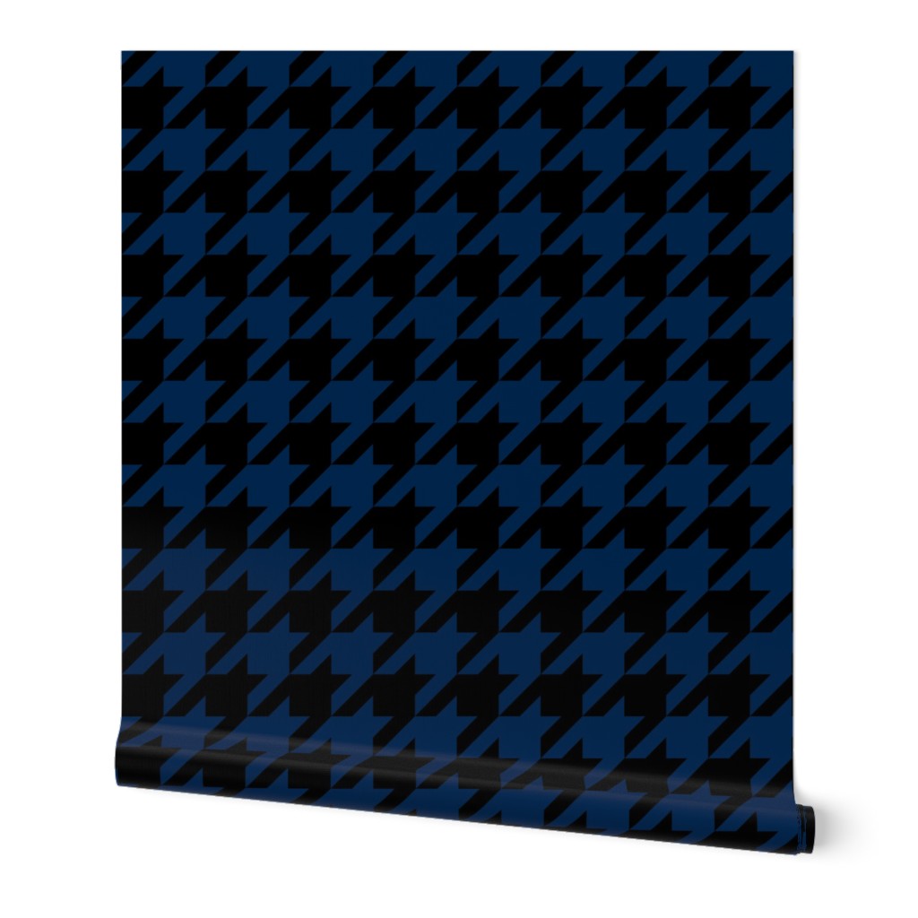 Three Inch Navy Blue and Black Houndstooth