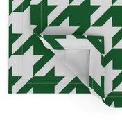 Three Inch Spruce Green and White Houndstooth