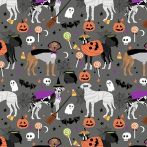 Great Dane halloween fabric dog breeds pets grey