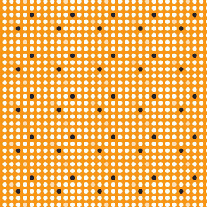 Modern white dots on orange