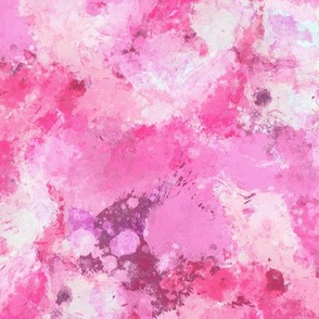 Watercolour Abstract Paint & Splatters Pink