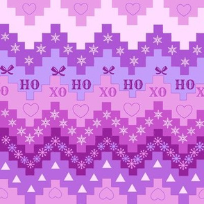 Holiday purple // lilac, ultraviolet, plum // Christmas  chevron// Christmas  snowflake // Holiday snowflakes //  hearts//   by Magenta Rose Designs