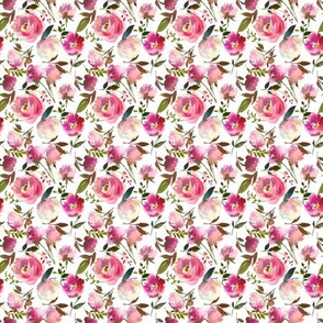 Harper Pink Florals // Small Scale