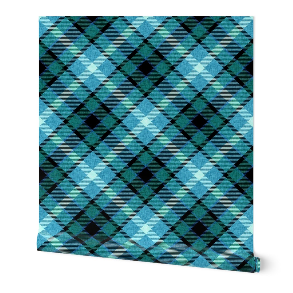 Turquoise Apple Plaid