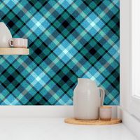 Turquoise Apple Plaid