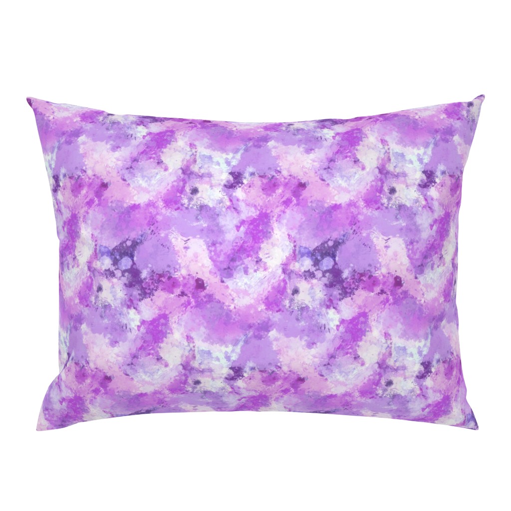 Watercolour Abstract Paint & Splatters Purple Lilac