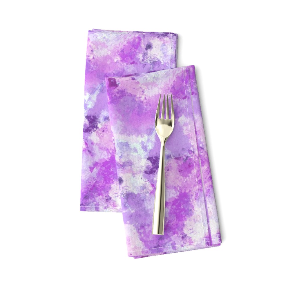 Watercolour Abstract Paint & Splatters Purple Lilac