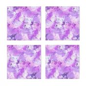 Watercolour Abstract Paint & Splatters Purple Lilac