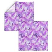 Watercolour Abstract Paint & Splatters Purple Lilac