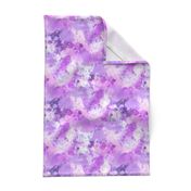 Watercolour Abstract Paint & Splatters Purple Lilac