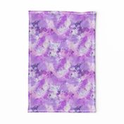 Watercolour Abstract Paint & Splatters Purple Lilac